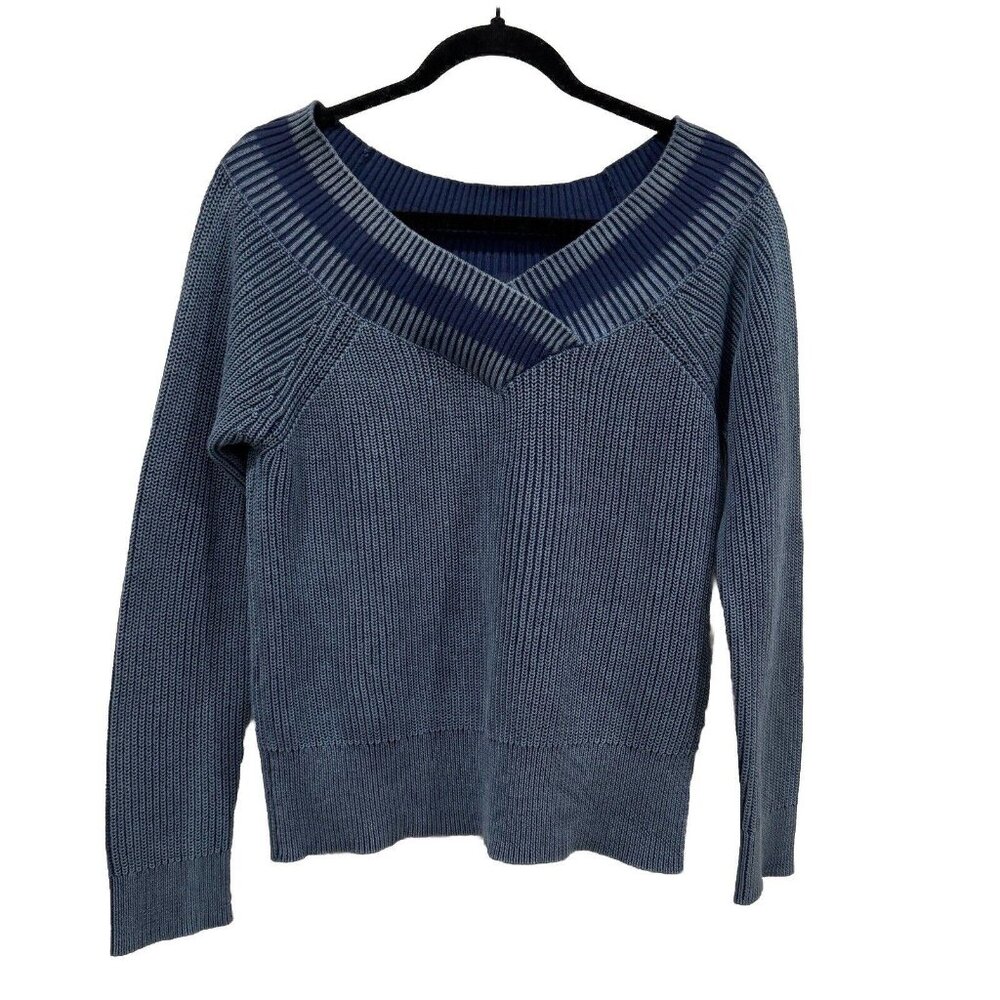 Rag & Bone womens Blue off shoulder sweater. Size Medium M